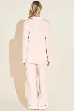 Gisele Long PJ Set in Sorbet/Black
