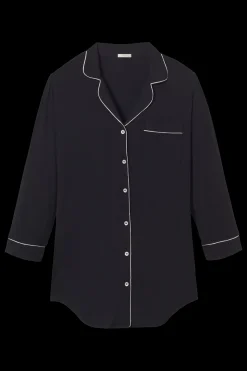 Gisele Sleepshirt in Black/Sorbet