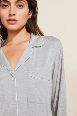 Gisele Sleepshirt in Heather Grey/Sorbet