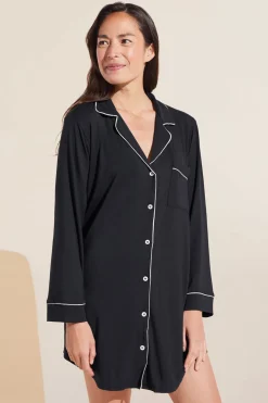 Gisele Sleepshirt in Navy/Ivory