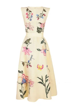 Gloriosa Embroidered Midi Dress