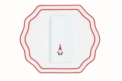Gnome Napkin and Stucco Placemat, Set of 2