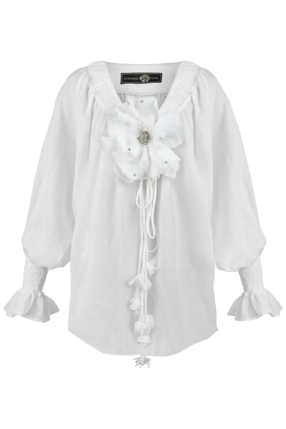 Gol Blouse in White