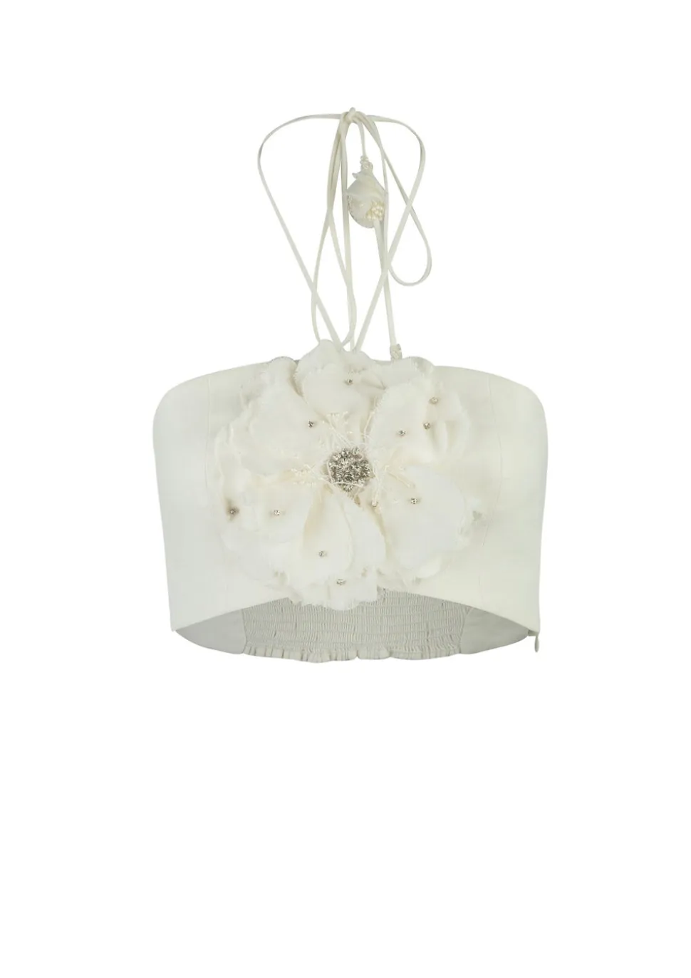 Gol Crop Top in Off-White