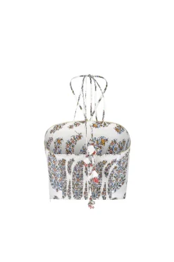 Gol Crop Top in Paisley