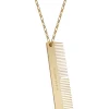 Gold Comb Necklace
