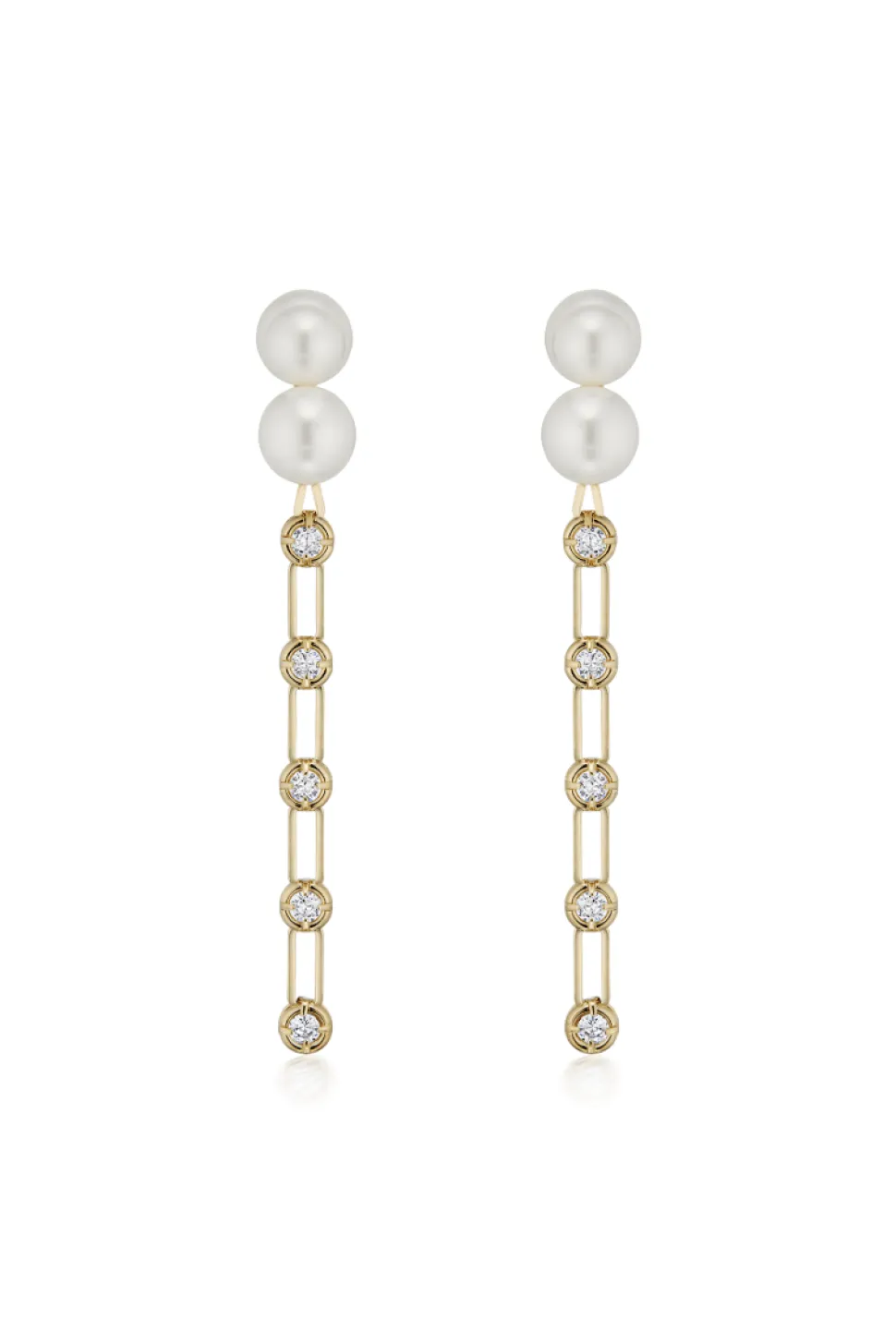 Gold Crystal Strass Earrings