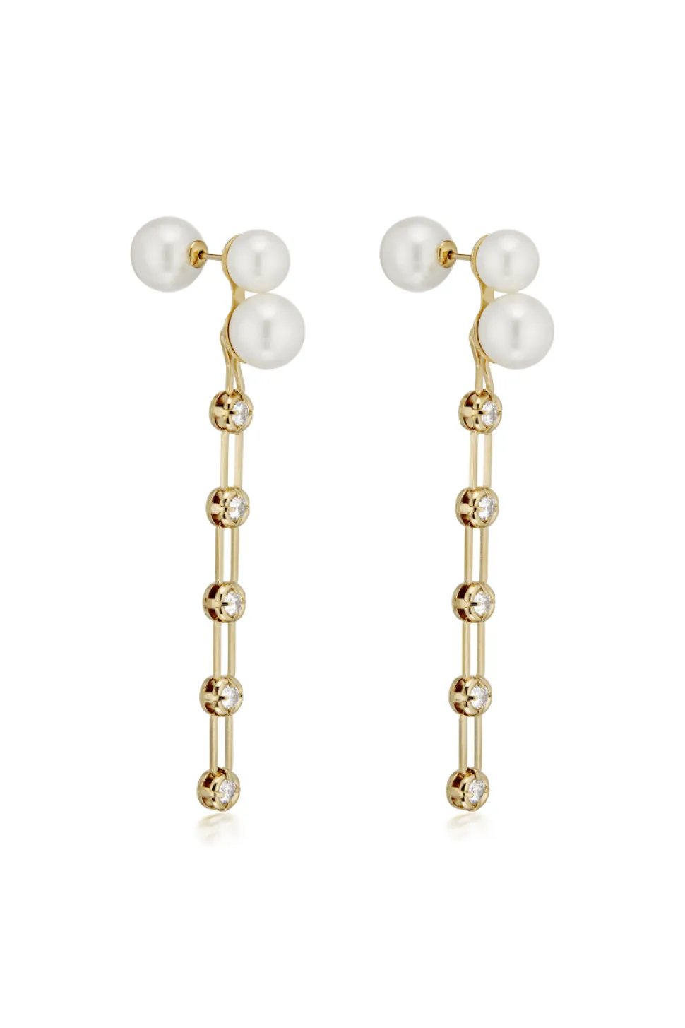 Gold Crystal Strass Earrings