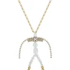 Gold Figure Pendant with Chain