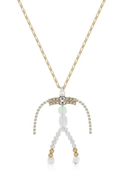 Gold Figure Pendant with Chain