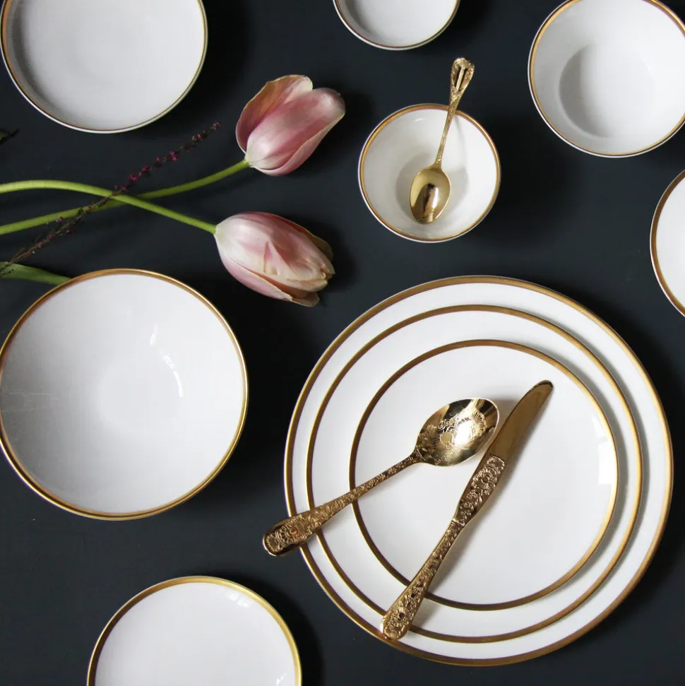 Golden Edge Cereal / Soup Bowl