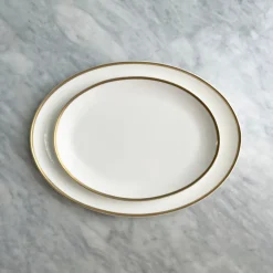 Golden Edge Oval Platter