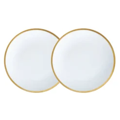 Golden Edge Plate, Set of 2