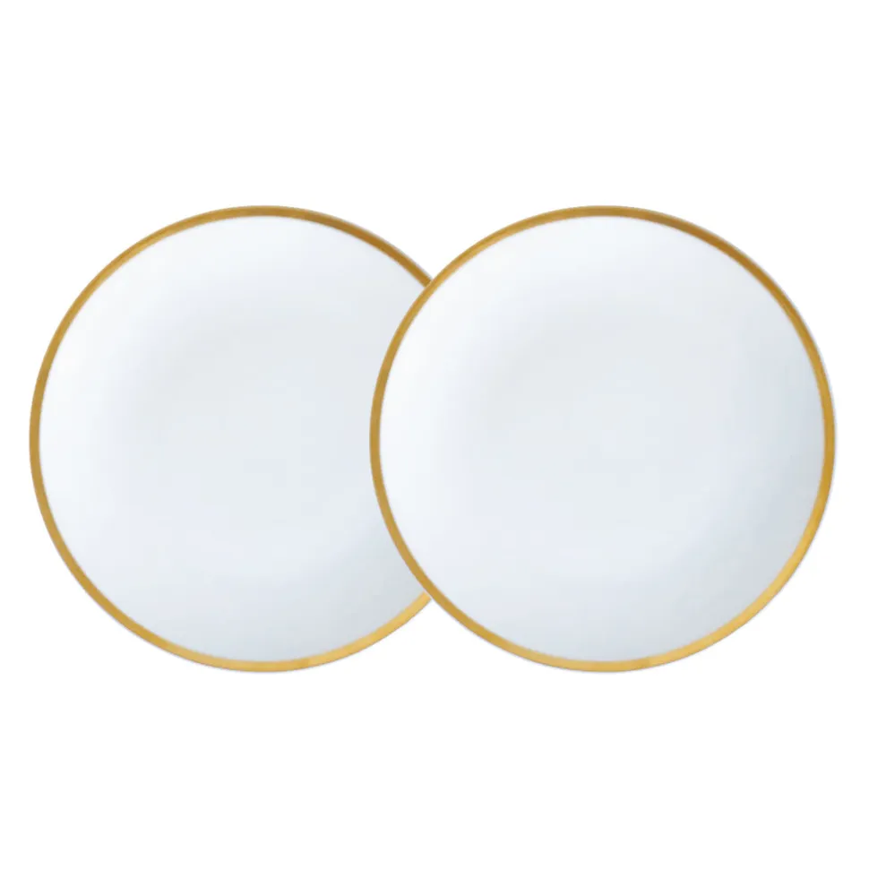 Golden Edge Plate, Set of 2
