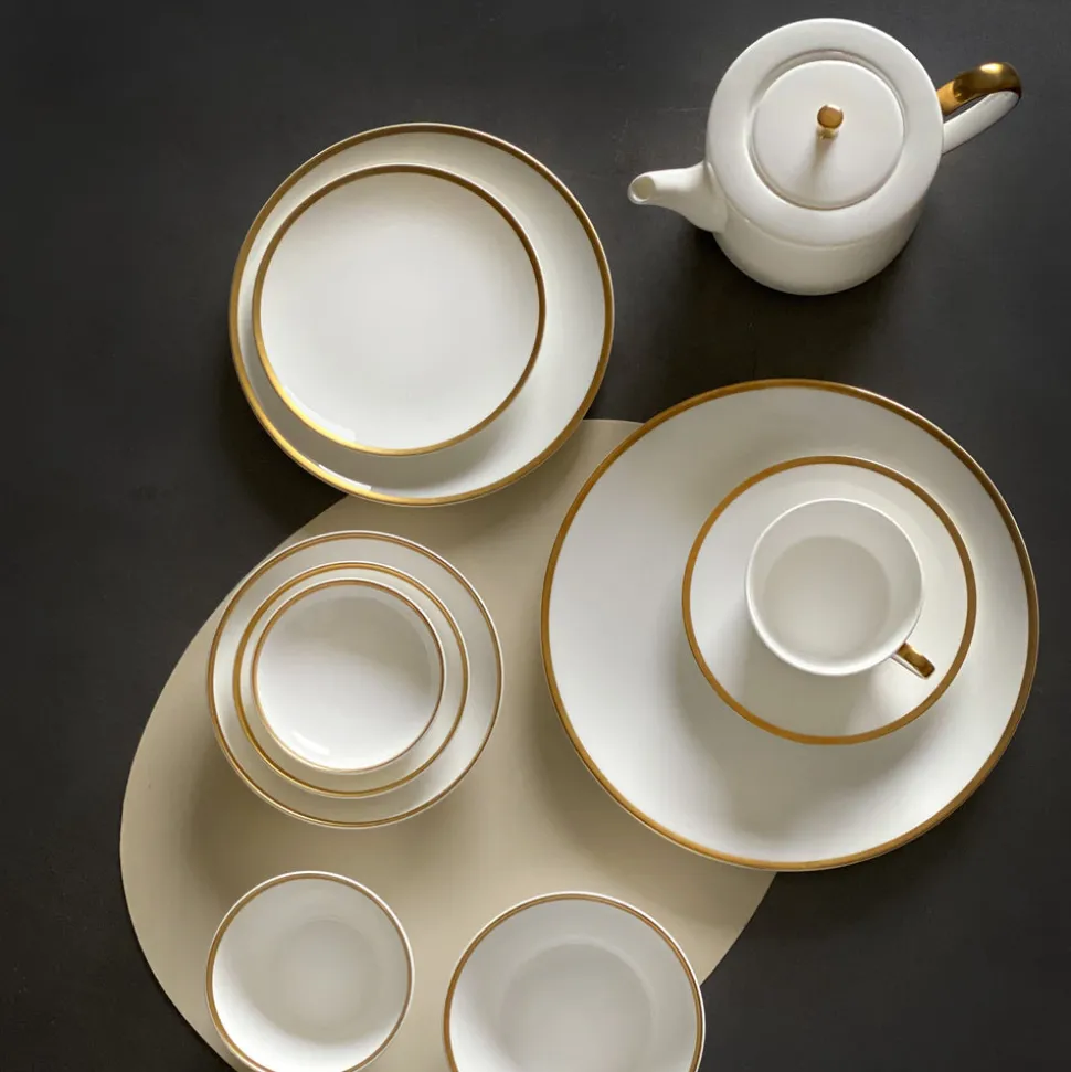 Golden Edge Plate, Set of 2