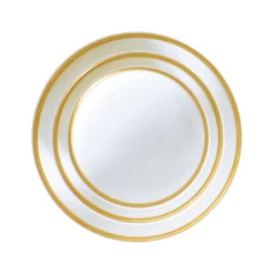 Golden Edge Set of 3, Canapé Dishes