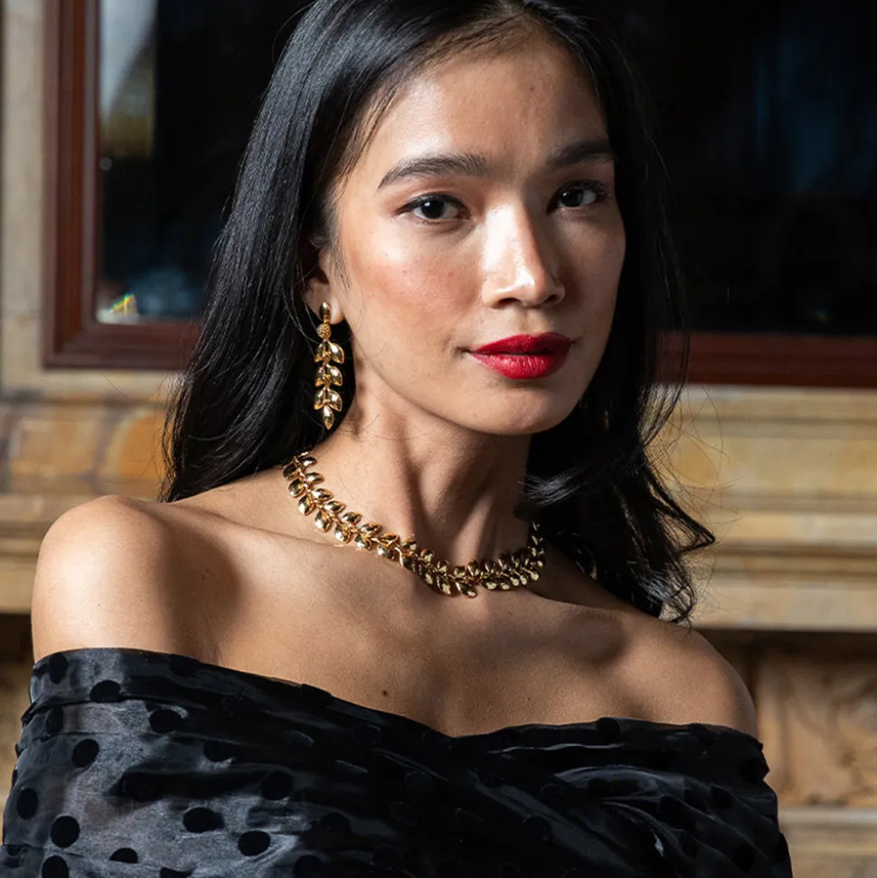 Golden Laurel Convertible Necklace