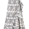 Golestan Ruffle Skirt in Paisley