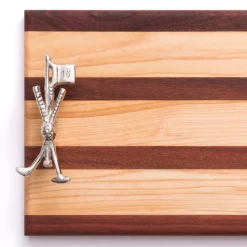 Golf Club and Flag Double Handle Serving Board