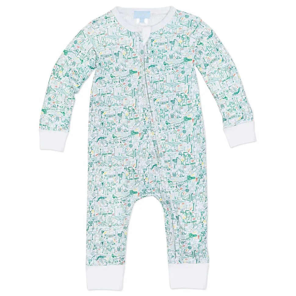 Golf Zip Baby Onesie