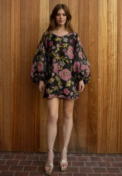 Good Luck Dress in Black & Pink