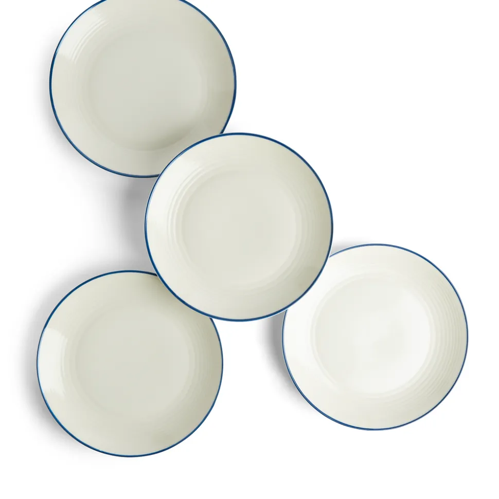Gordon Ramsay Maze Plate 28cm 11in Denim Line, Set of 4