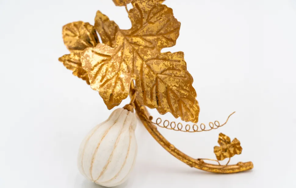Gourd Gold Leaf Candleholder