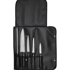 Gourmet Chef's Starter Set with Knife Roll, Set of 6