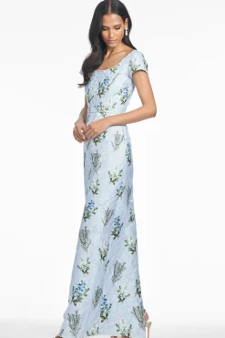 Grace Gown in Cloud Blue Panicle