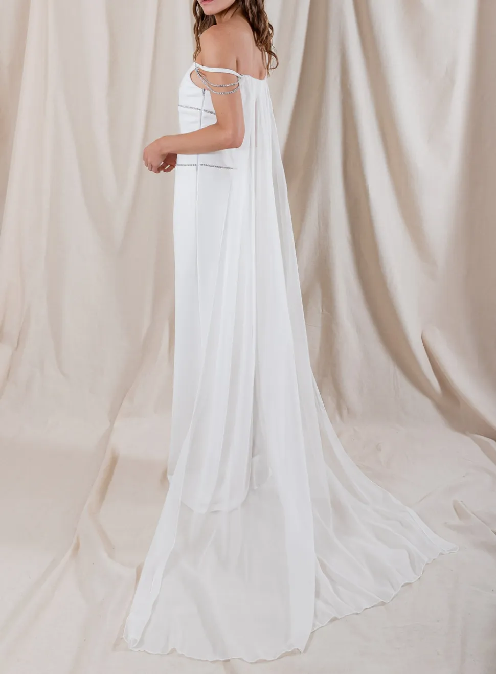 Grace Gown with Chiffon Cape