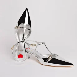 Grace Pump In Silver Specchio