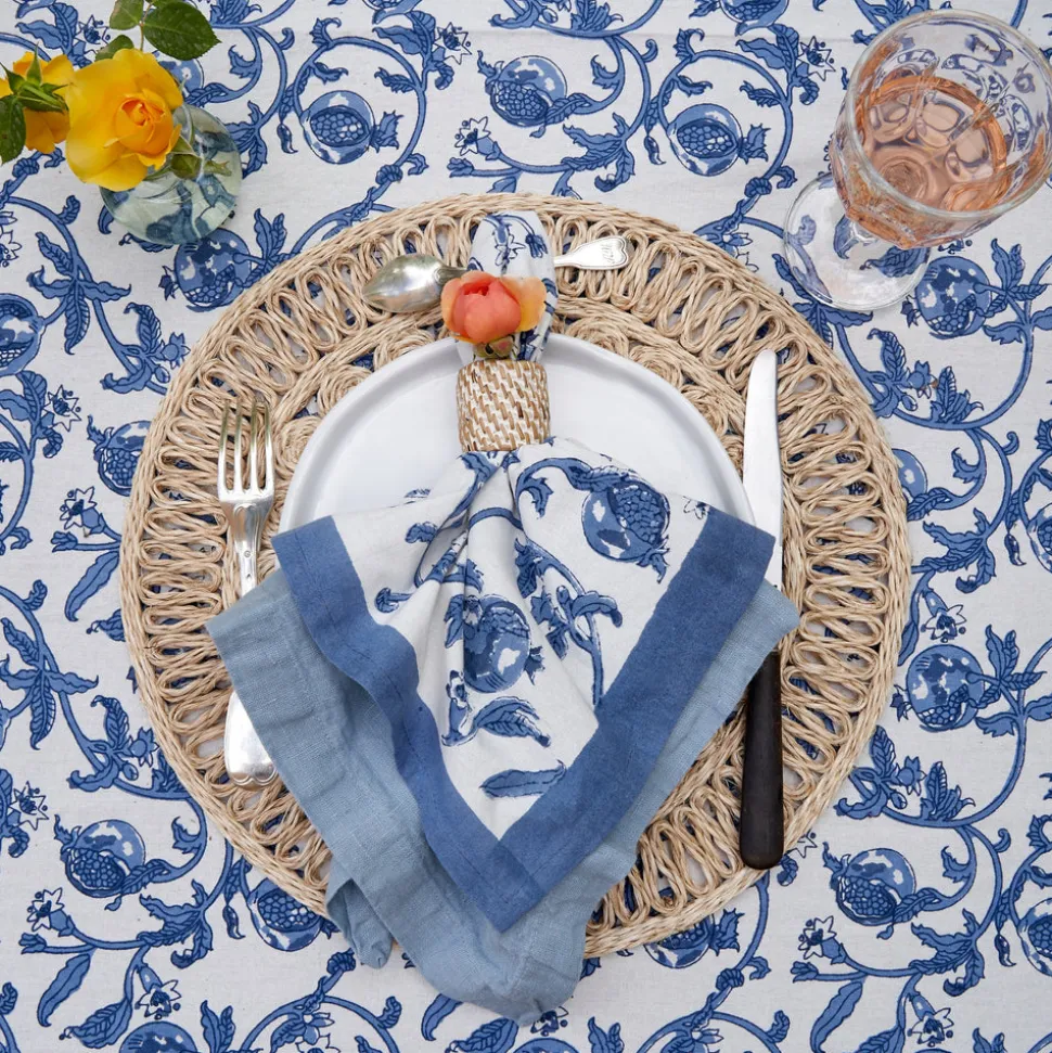 Granada Cornflower Napkins in Blue, Set of 6