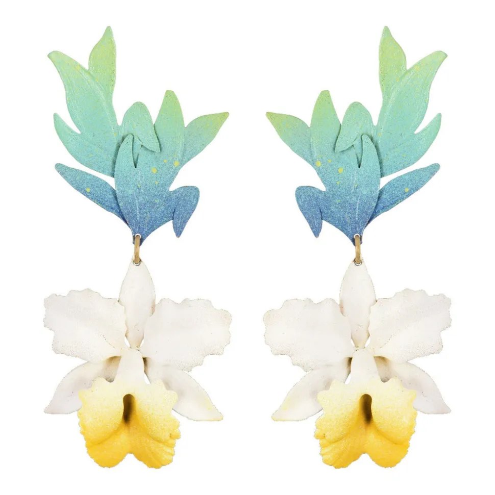 Grand La'akea Orchid Earrings