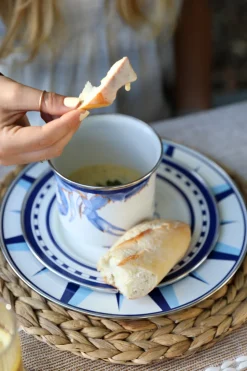 Grande Mugs in Blue Crab, Set of 4