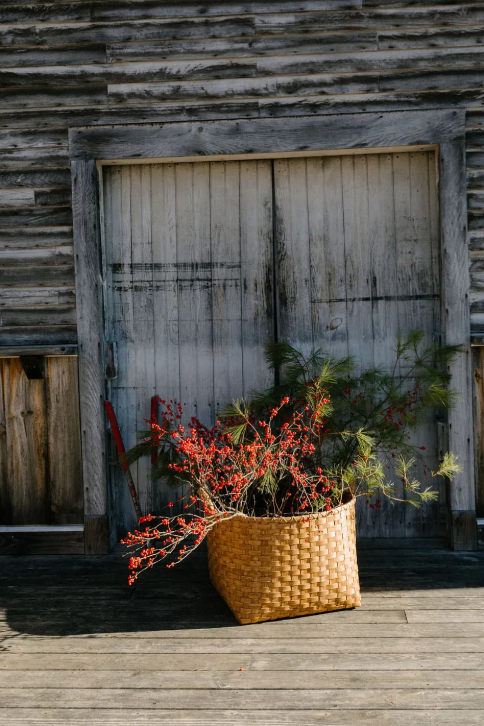 Gray Garden Basket
