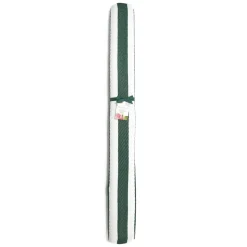 Green and White Stripes Mat