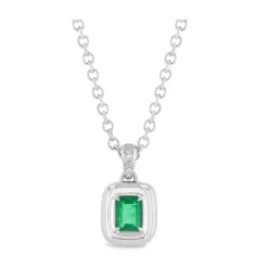 Green Emerald Luna Necklace