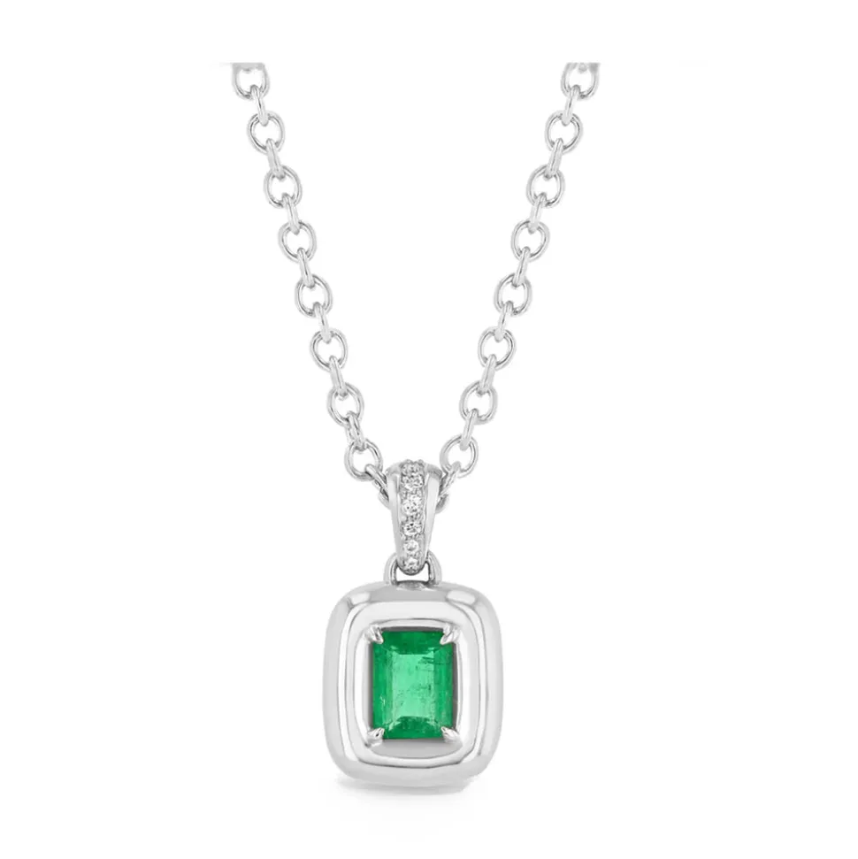 Green Emerald Luna Necklace