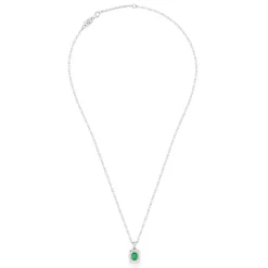 Green Emerald Luna Necklace