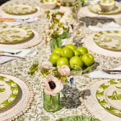 Green Petals Tablecloth