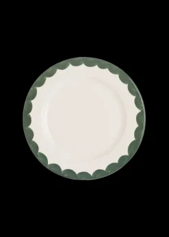 Green Scallop Side Plate