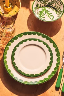 Green Scallop Side Plate