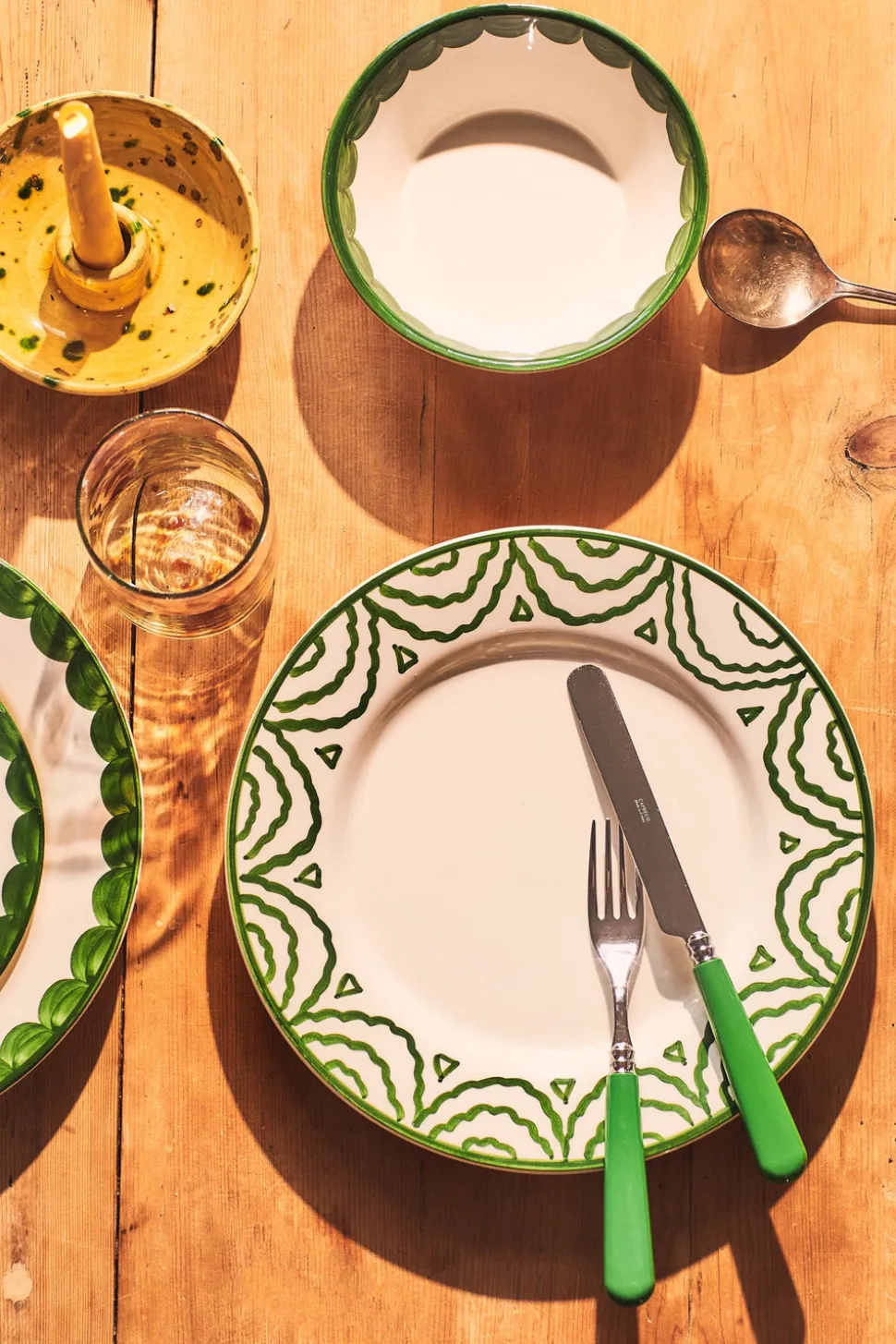 Green Tabla Dinner Plate