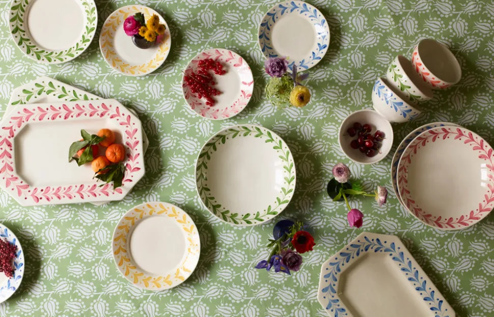 Green Tulip Tablecloth