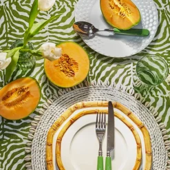 Green Zebra Tablecloth