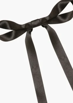 Gretta Bow Barrette in Black