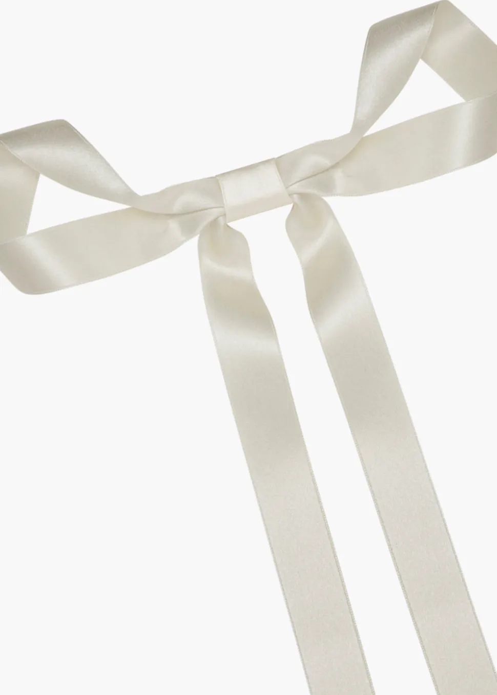 Gretta Bow Barrette in Cream