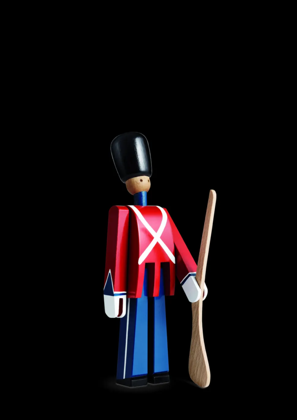 Guardsman With Gun in Red, White, and Blue