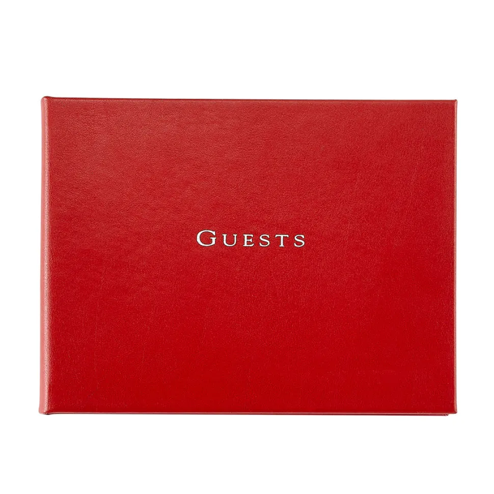 Guest Book in Recycled Italian Bonded Leather