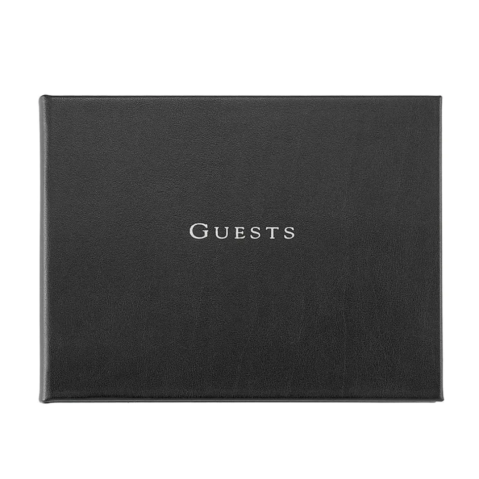 Guest Book in Recycled Italian Bonded Leather